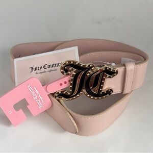 Juicy Couture Gold Buckle Pink Belt